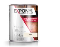 Exponyl Holzdeckfarbe Premium Plus - 0,75 L, weiß