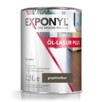 Exponyl Öl-Lasur Plus - 2,5 L, graphitsilber
