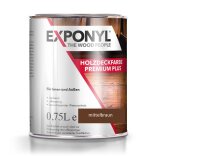 Exponyl Holzdeckfarbe Premium Plus - 0,75 L, mittelbraun
