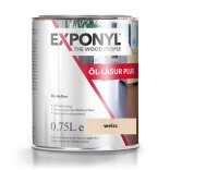 Exponyl Öl-Lasur Plus - 0,75 L, weiß