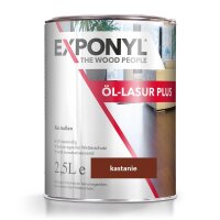 Exponyl Öl-Lasur Plus - 2,5 L, kastanie