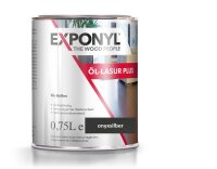 Exponyl Öl-Lasur Plus - 0,75 L, onyxsilber