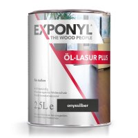 Exponyl Öl-Lasur Plus - 2,5 L, onyxsilber